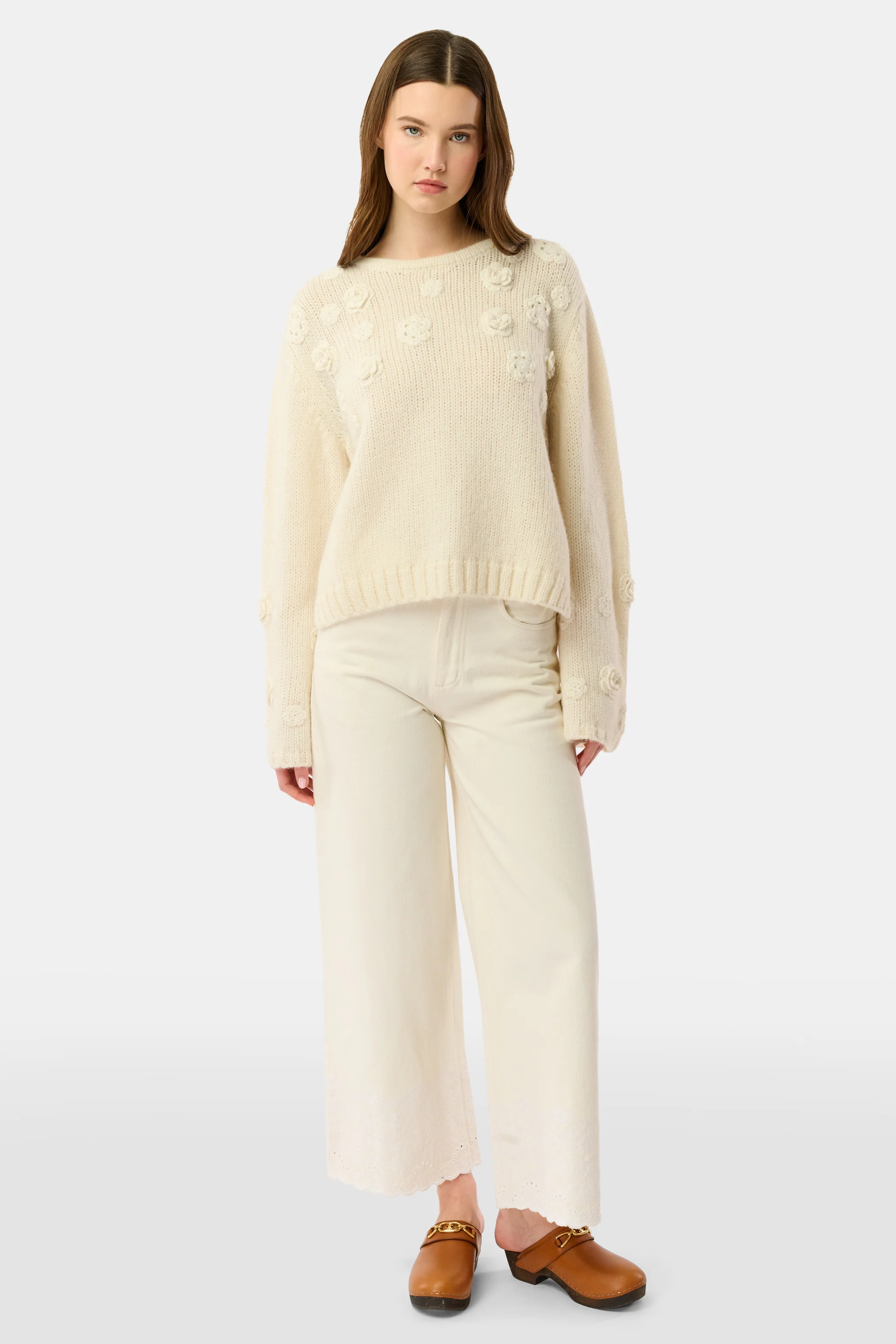 Crochet Floral Quinn Sweater - Image 4