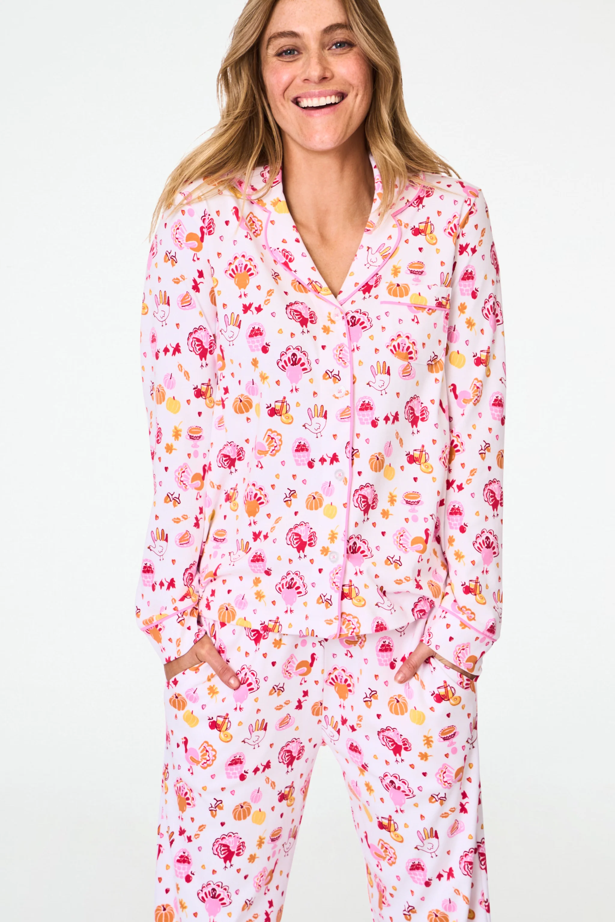 Fall-A-Palooza Long Sleeve Polo Pajamas - Image 4