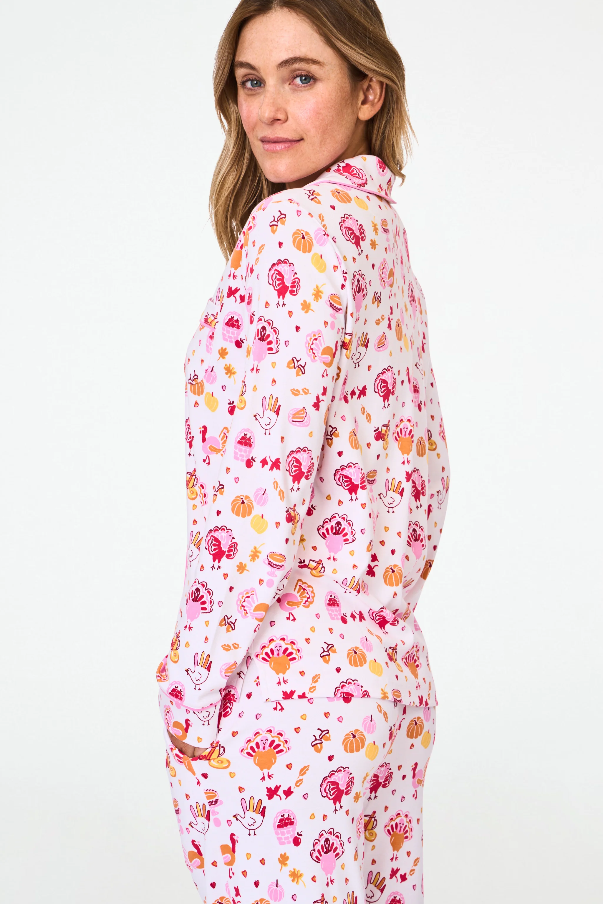 Fall-A-Palooza Long Sleeve Polo Pajamas - Image 6