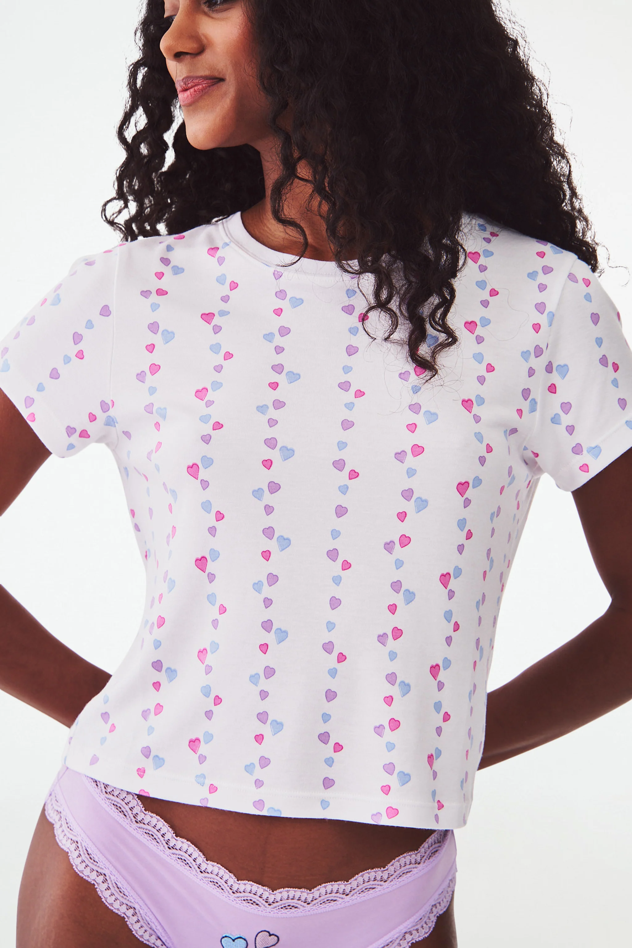 Falling Hearts Baby Tee - Image 4