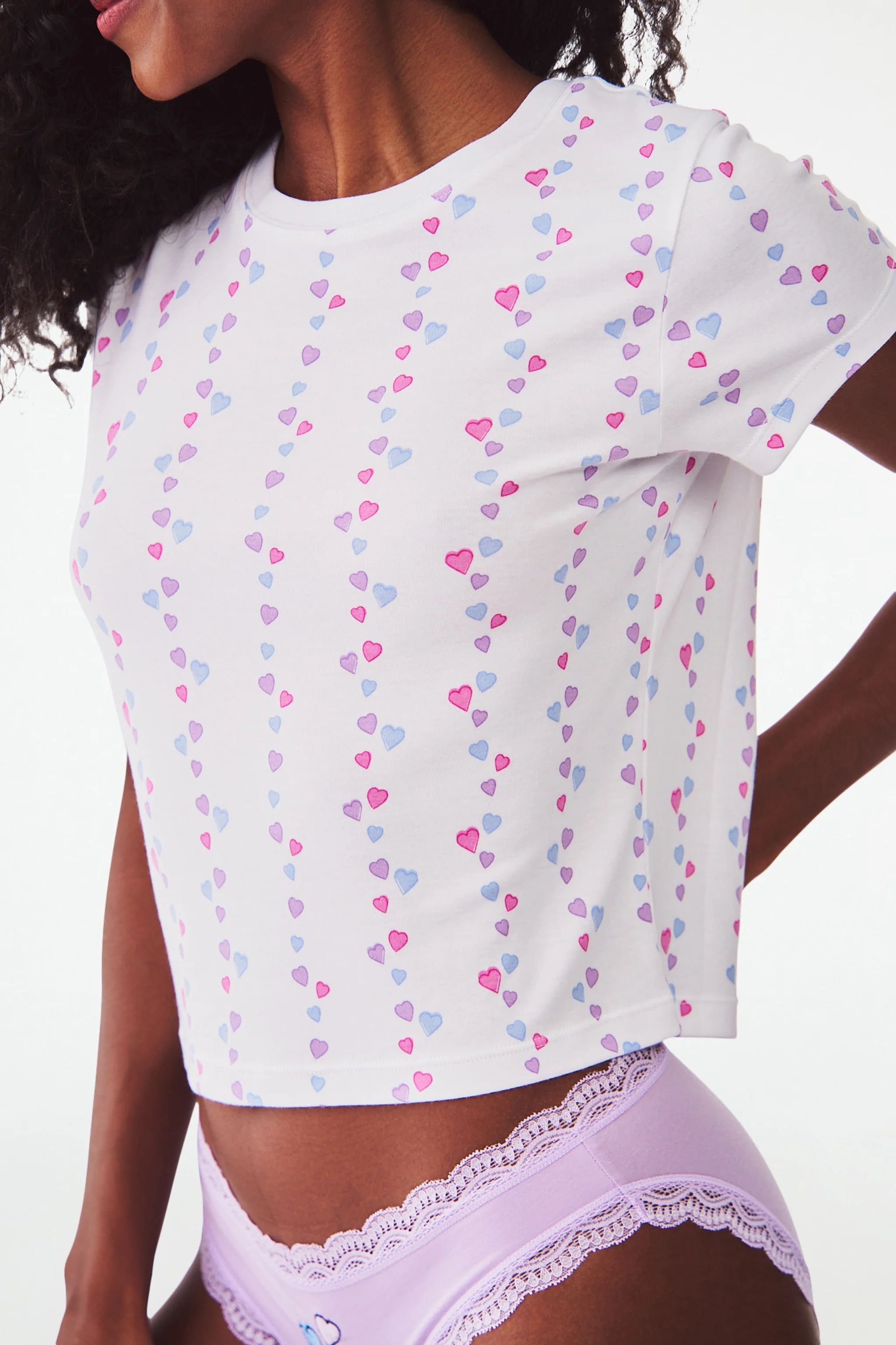 Falling Hearts Baby Tee - Image 6