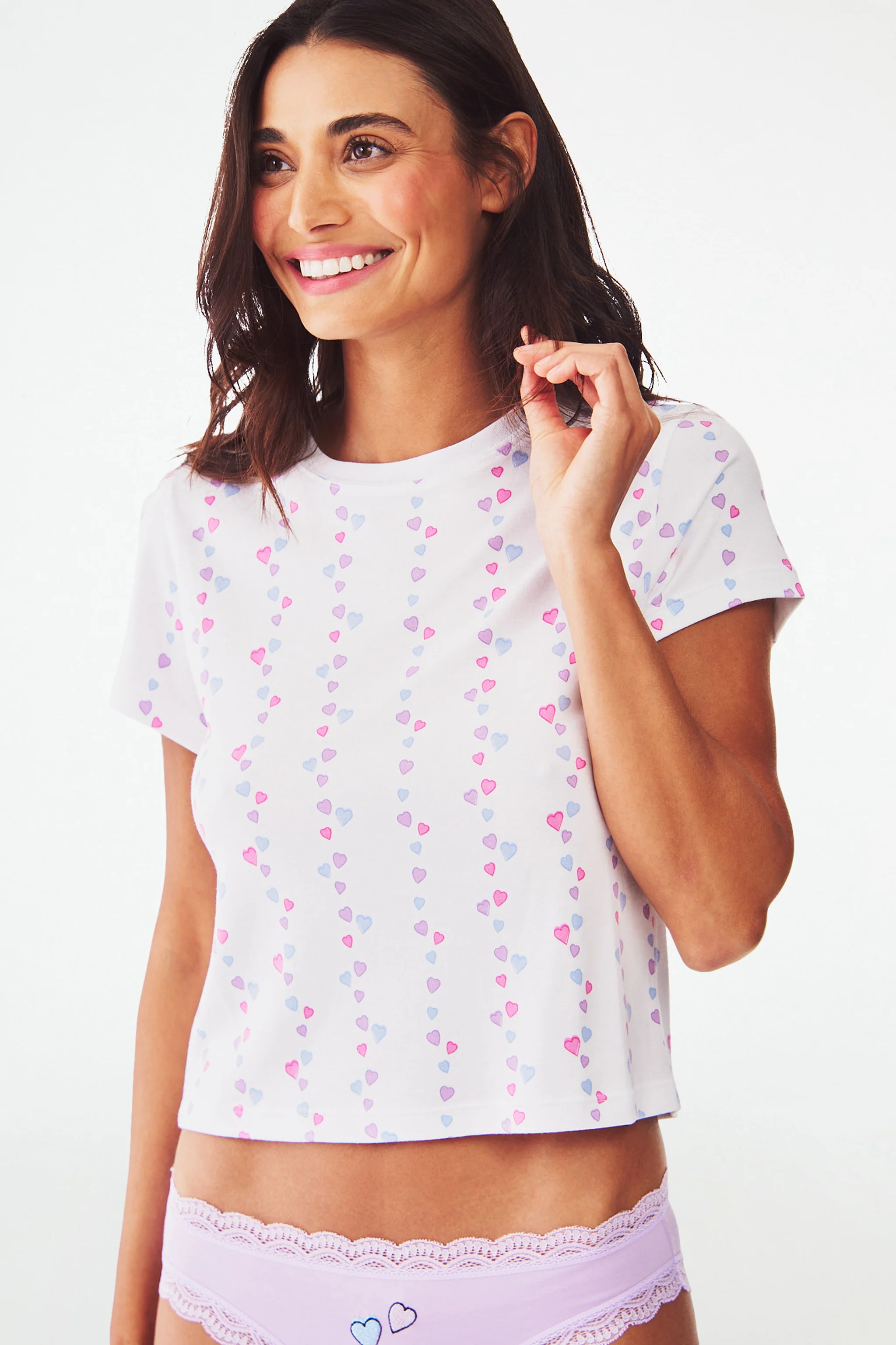 Falling Hearts Baby Tee - Image 9