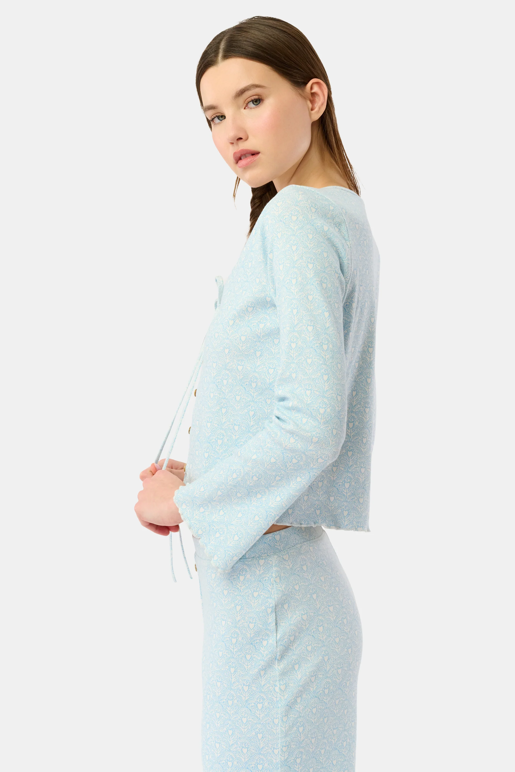 Jemina Hearts Pointelle Claire Cardigan - Image 3