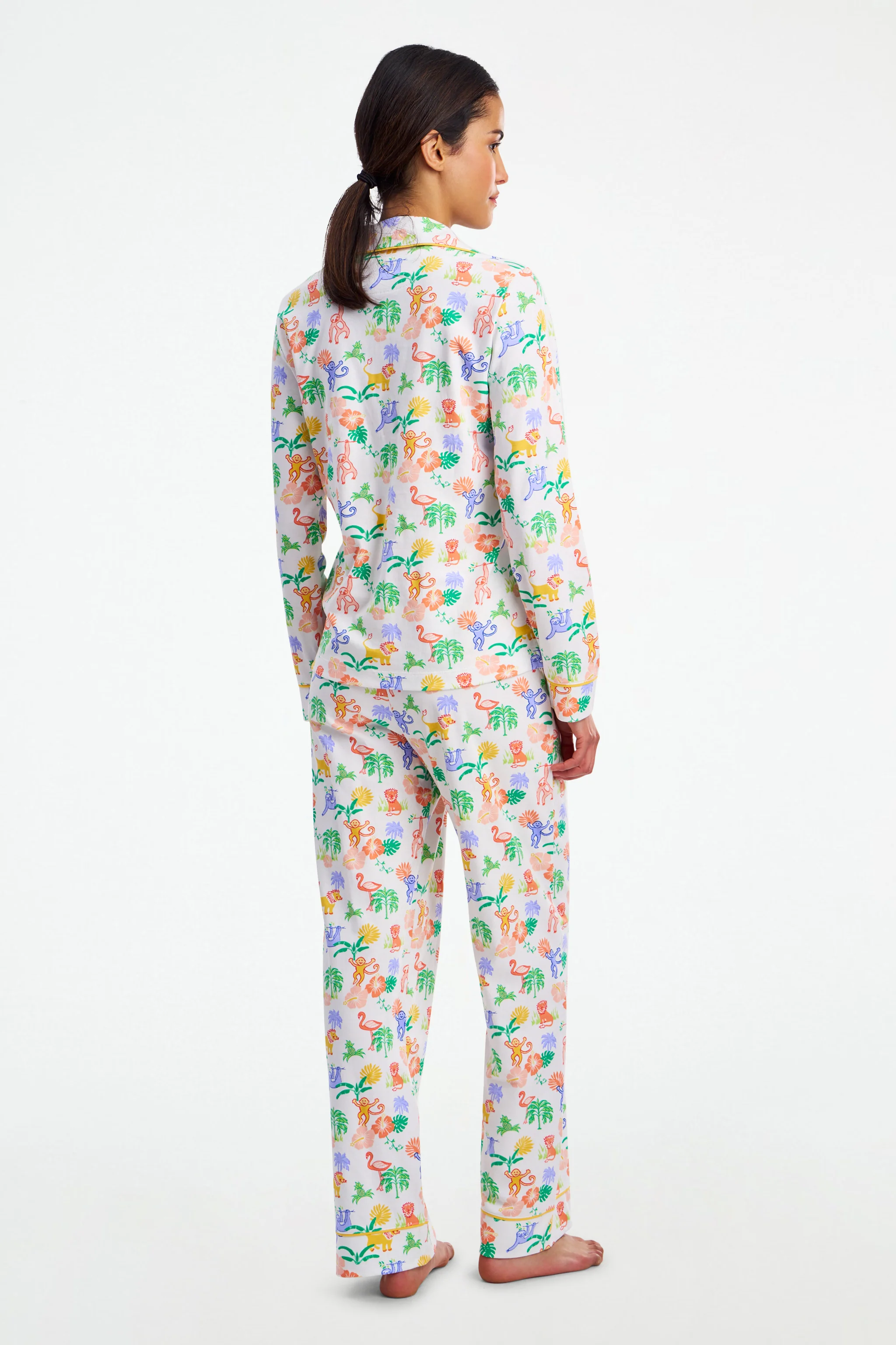 Jungle Party Long Sleeve Polo Pajamas - Image 5