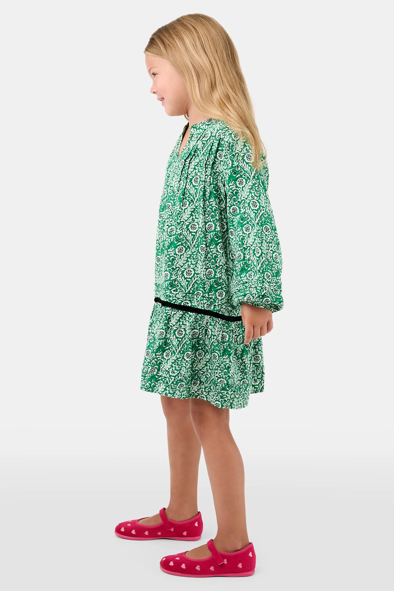 Kids Fern Floral Nyala Dress - Image 3
