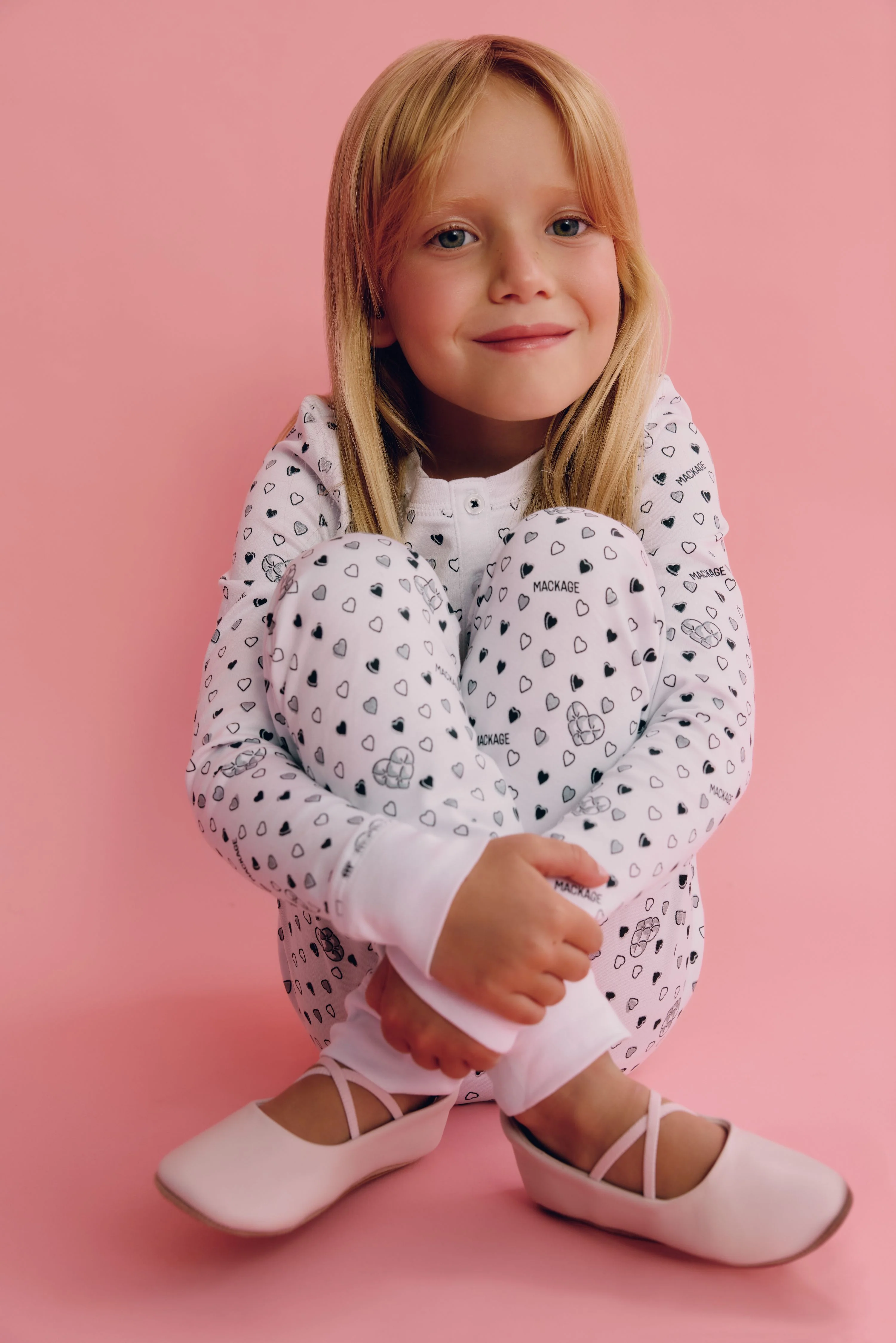 Kids Quilted Hearts Pajamas - Image 6