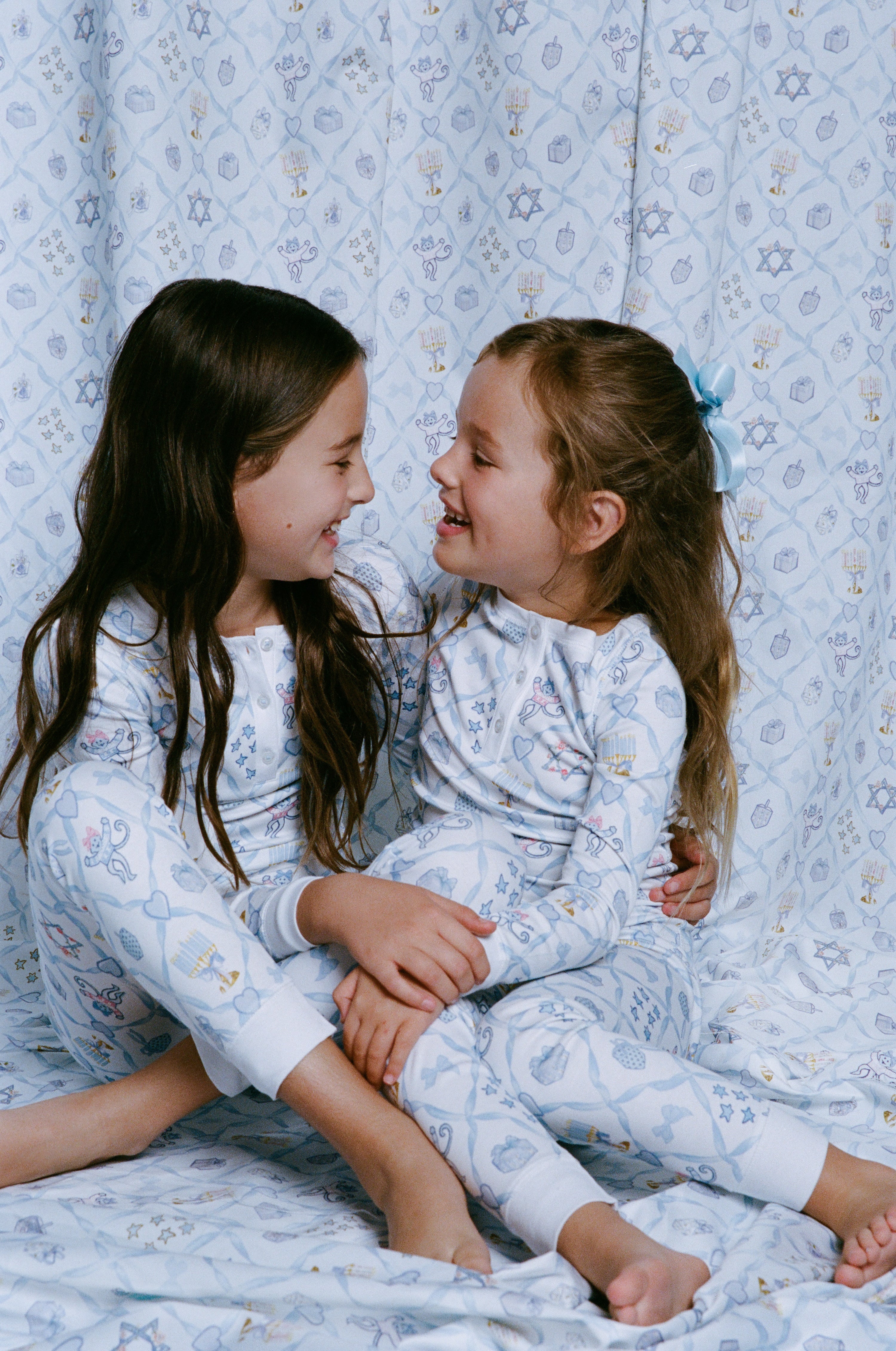 Kids Starry Nights Lattice Pajamas - Image 5