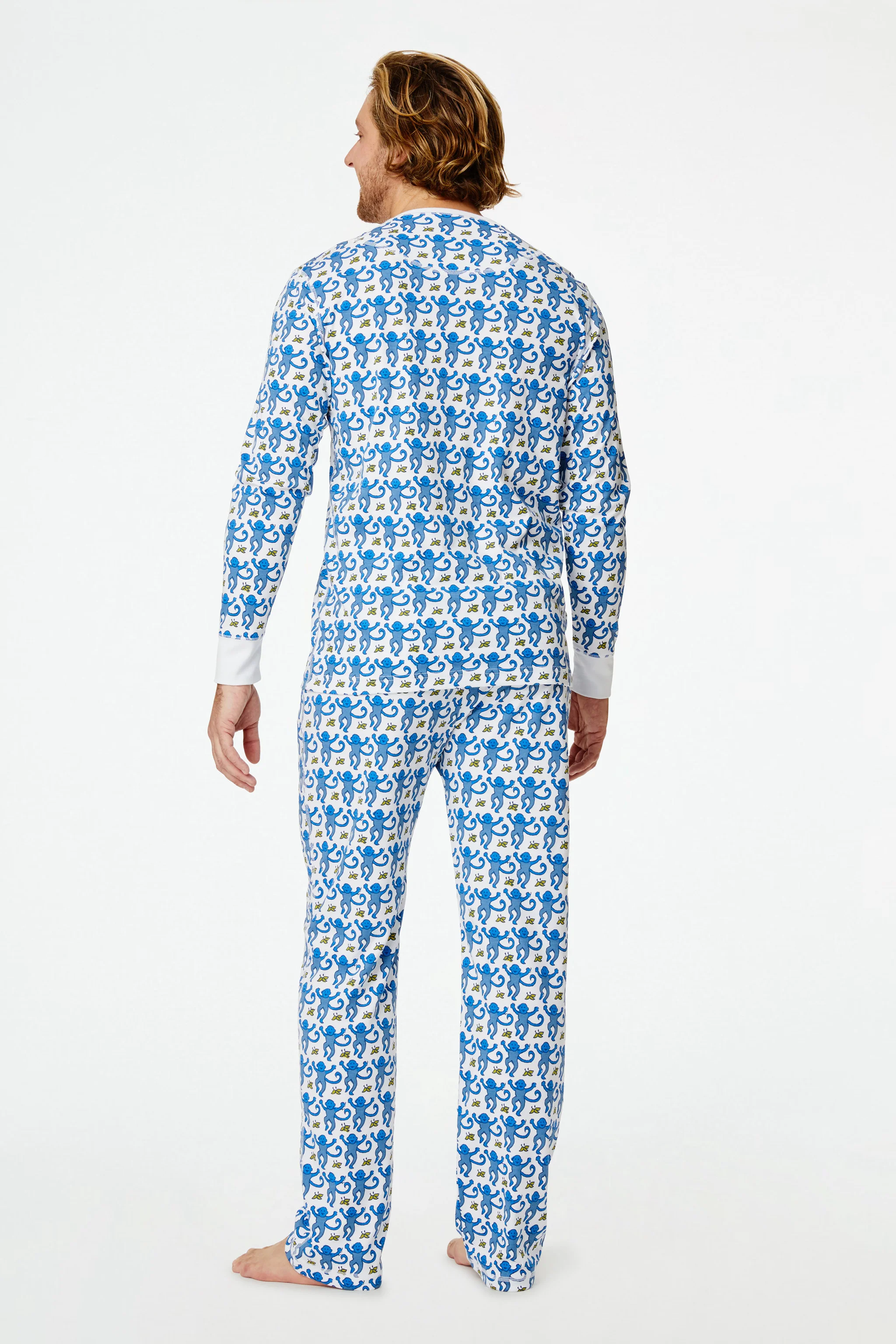 Mens Monkey Spencer Pajamas - Image 4