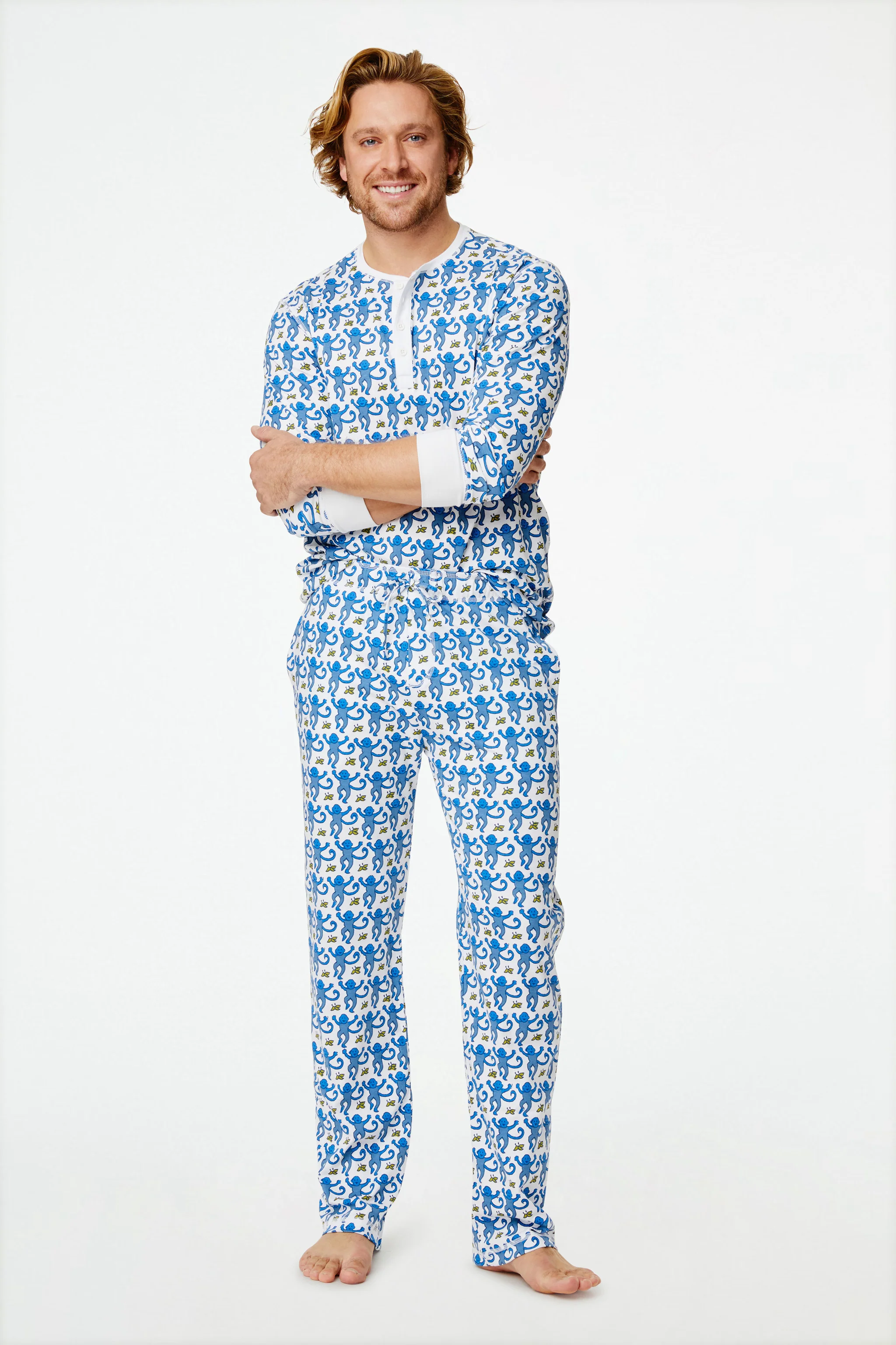Mens Monkey Spencer Pajamas - Image 5
