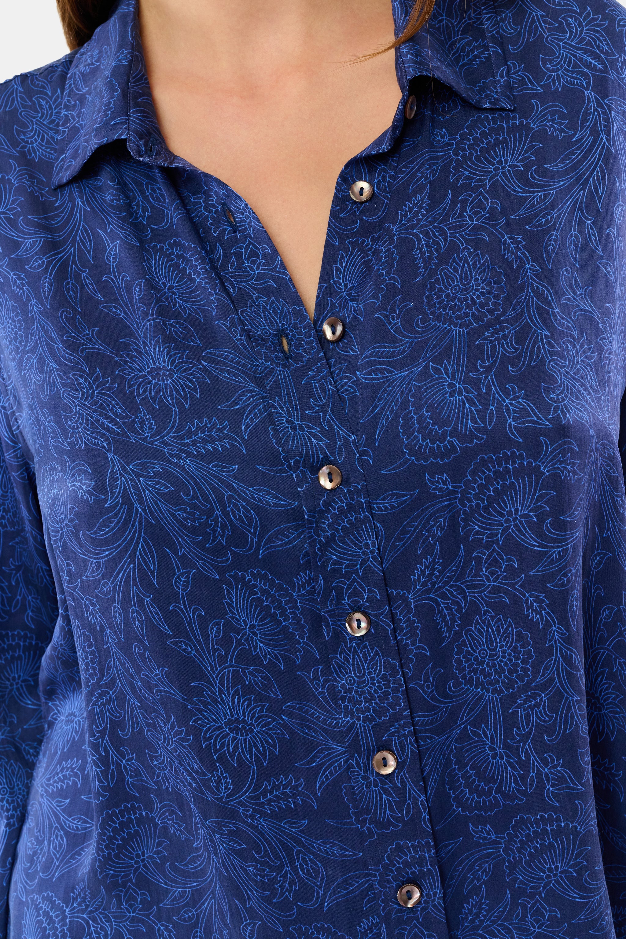 Morris Floral Boyfriend Shirt - Image 3