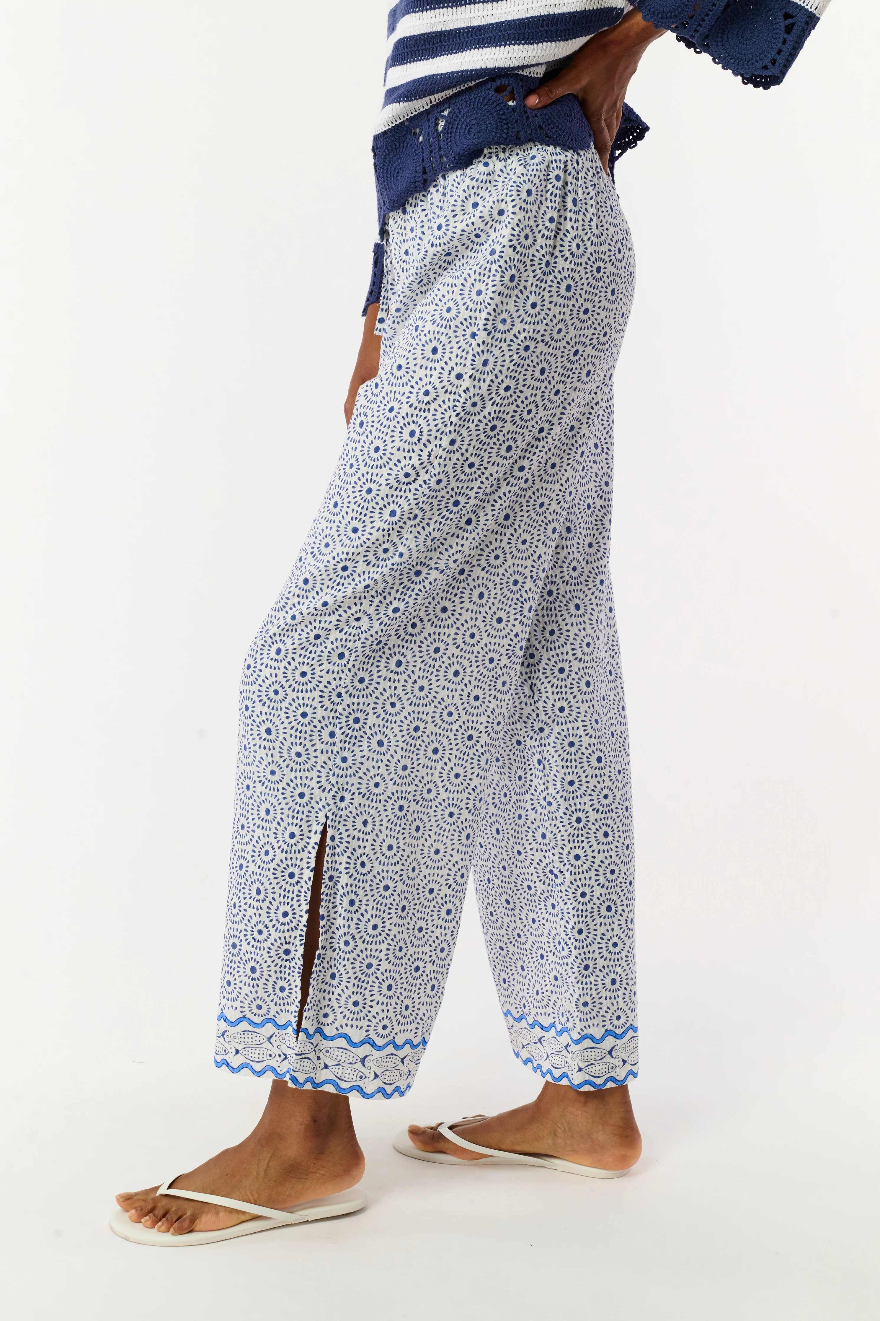 Naolin Fish Border Caspian Pant - Image 4
