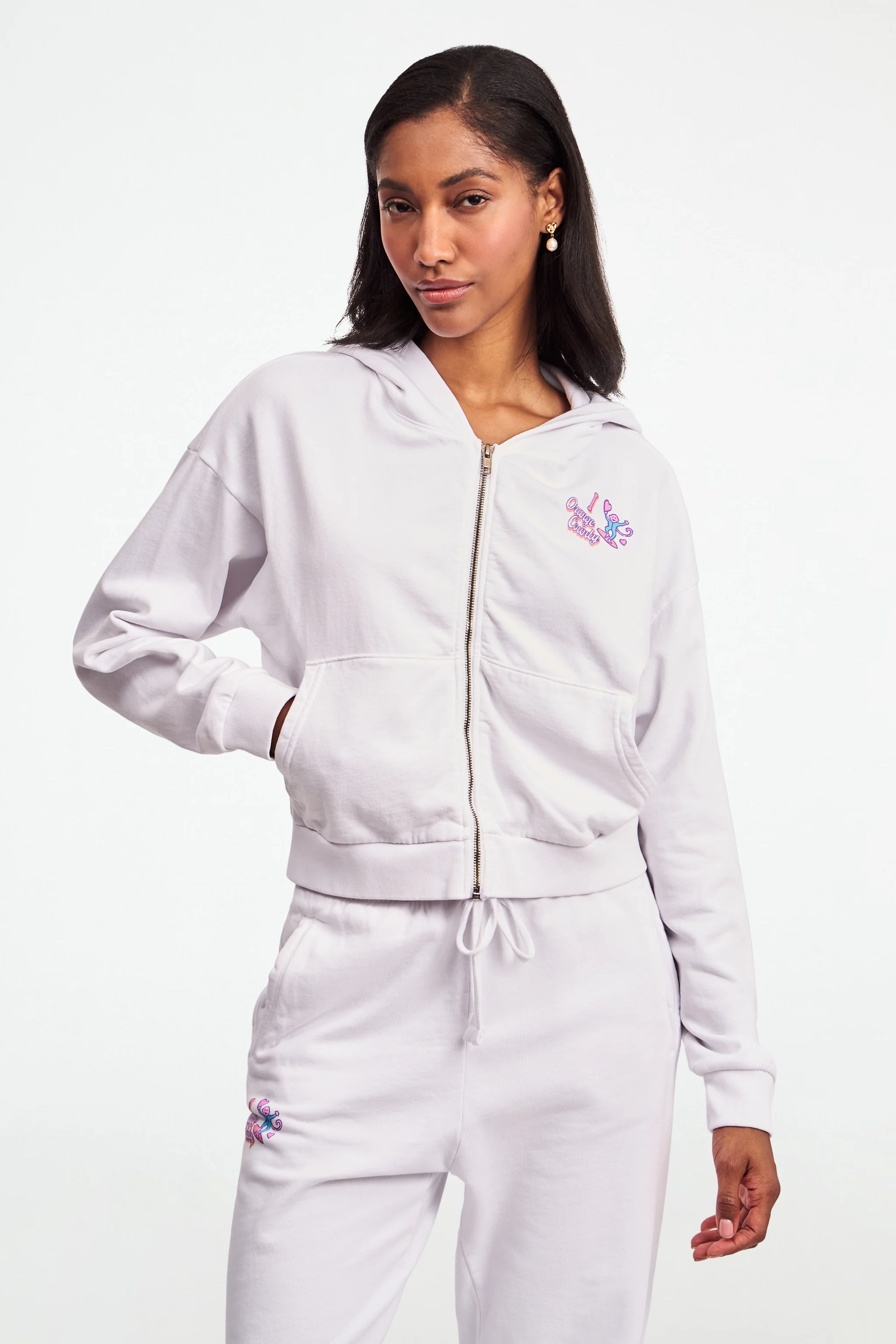 O.C. Monkey Cropped Zip Up - Image 3