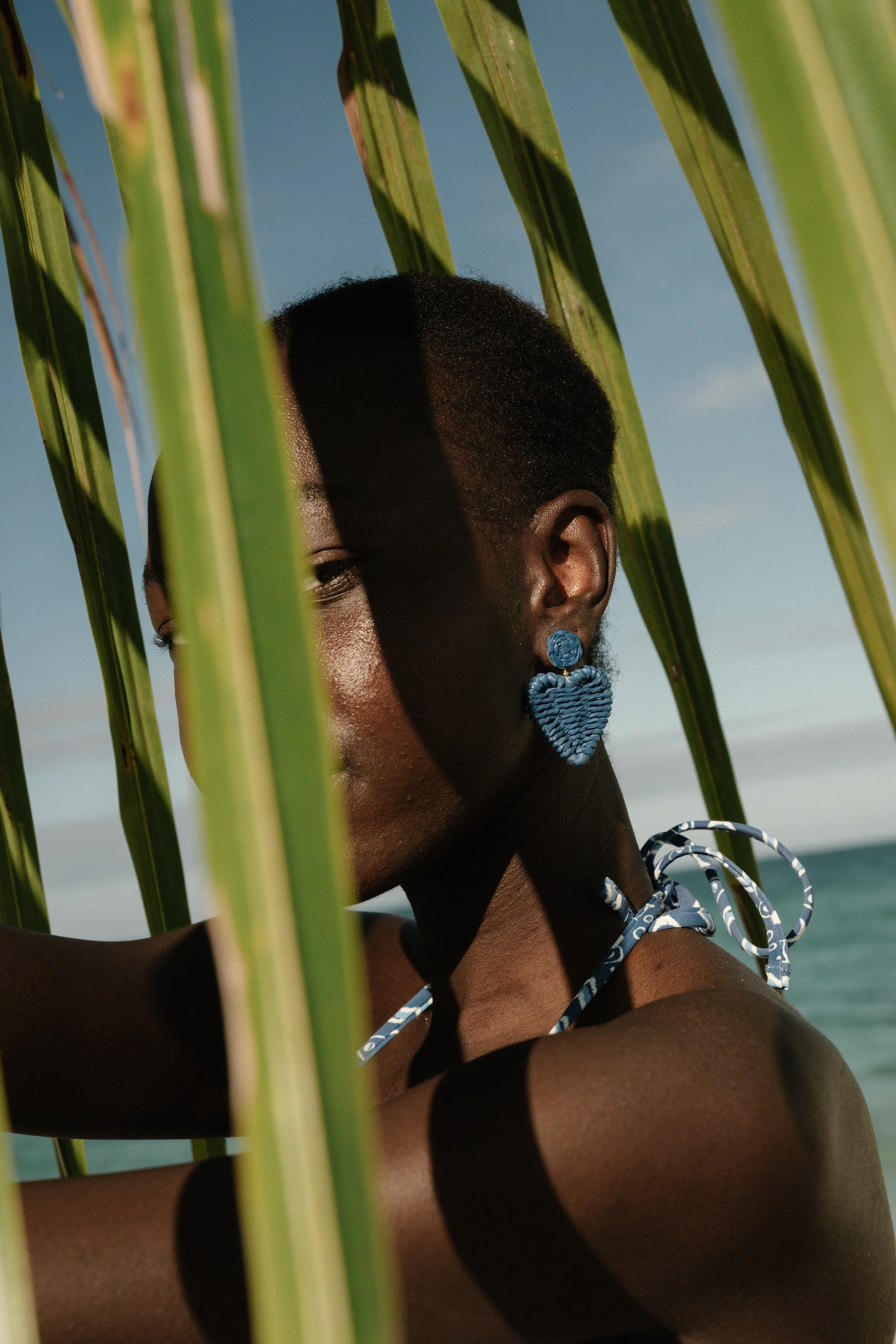 Rattan Heart Earring - Image 3