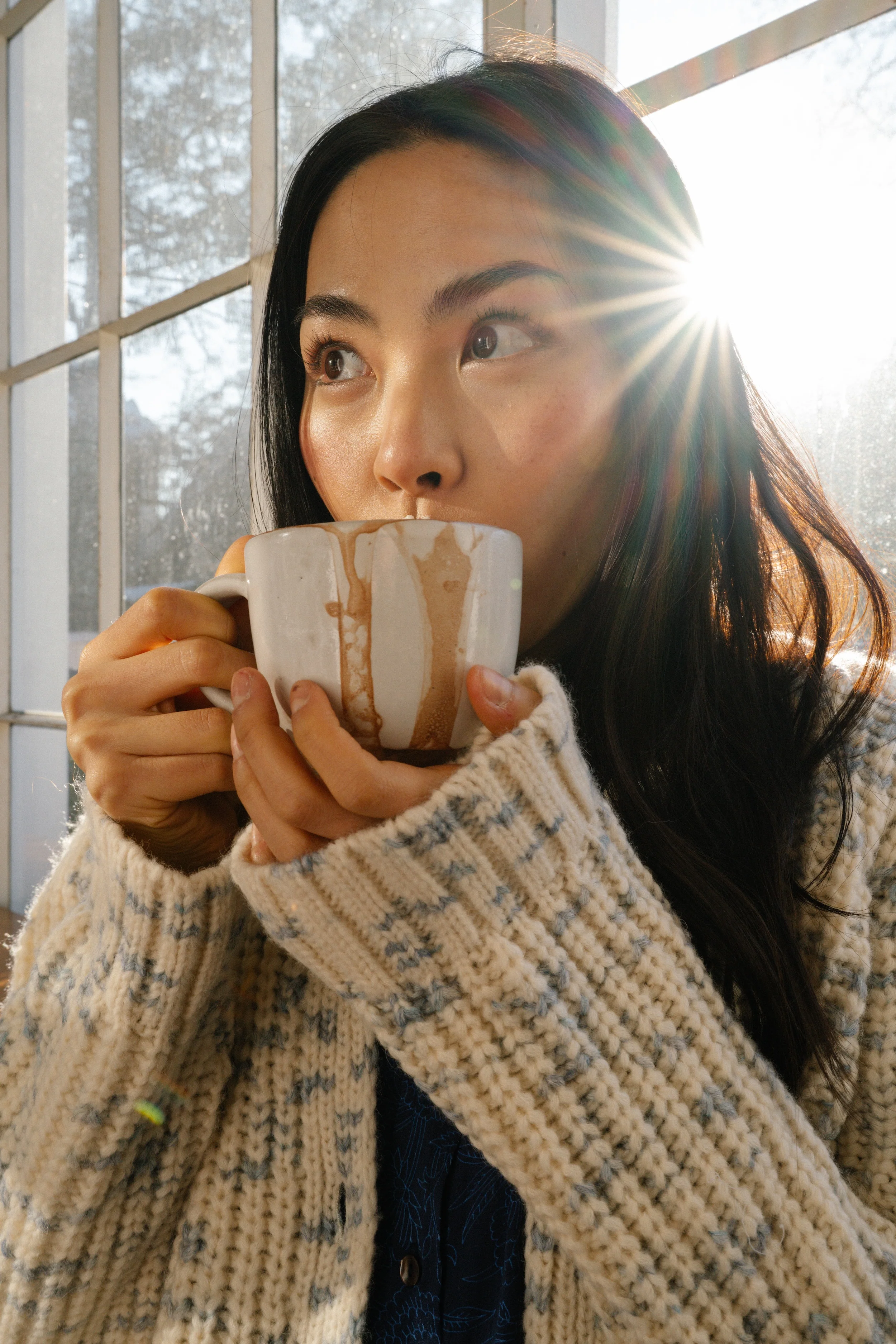 Space Dye Dhalia Cardigan - Image 3