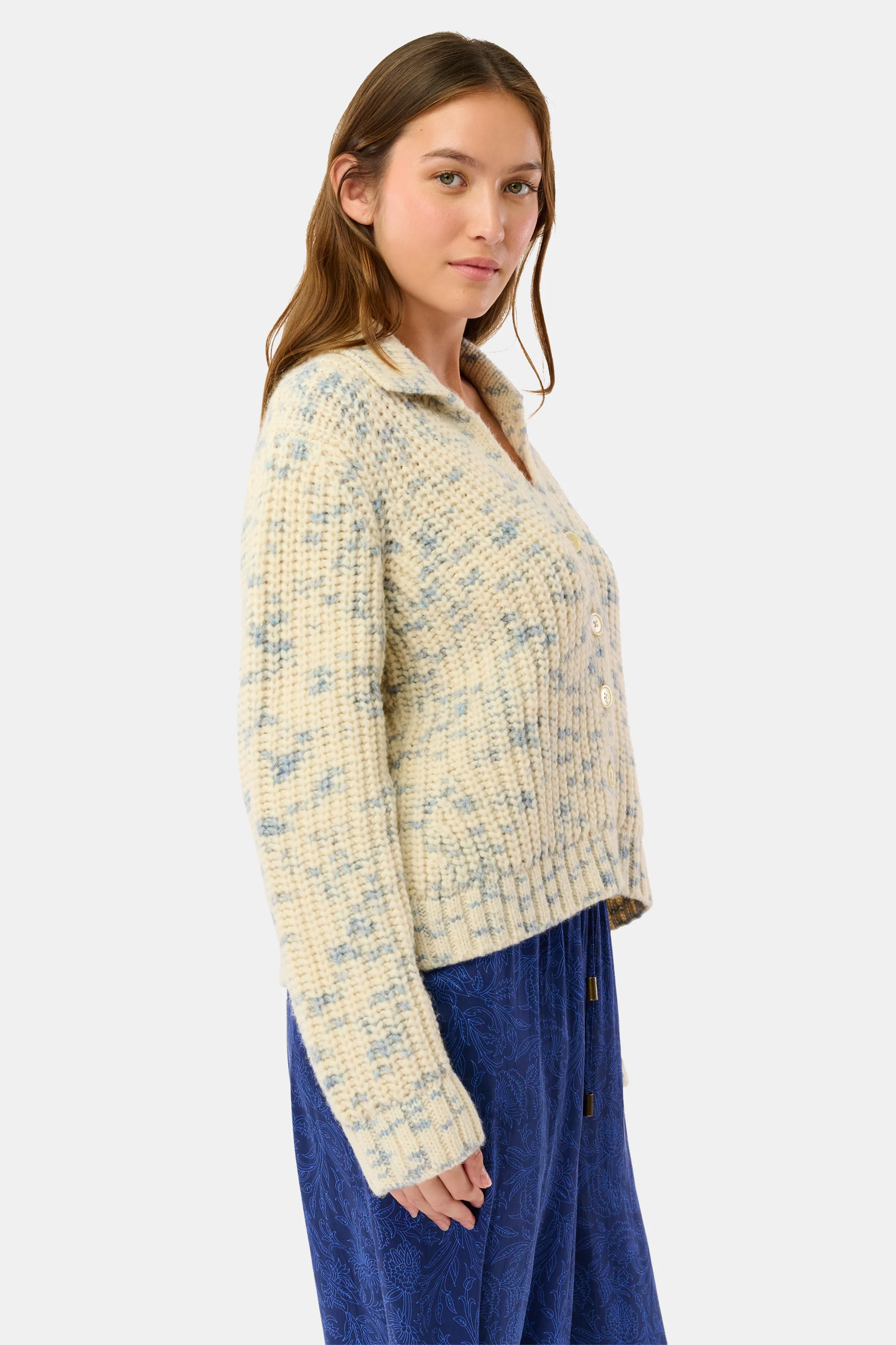 Space Dye Dhalia Cardigan - Image 4