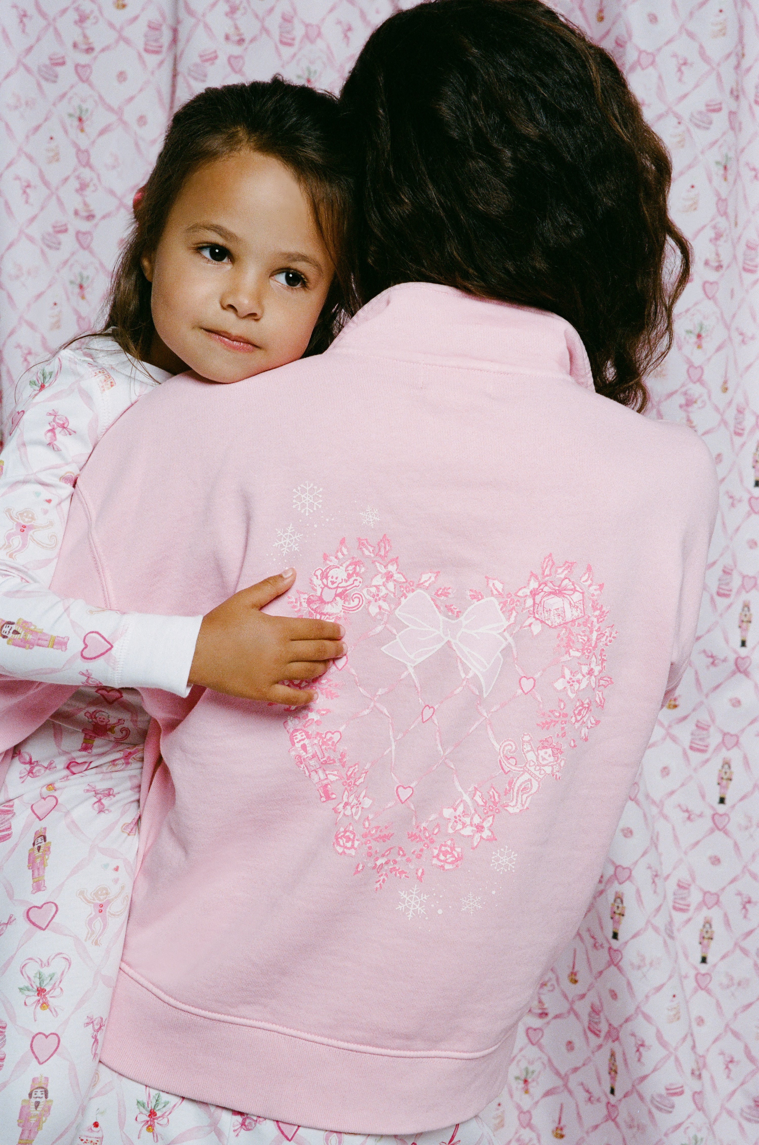 Sugarplum Lattice Half Zip Sweatshirt - Image 3