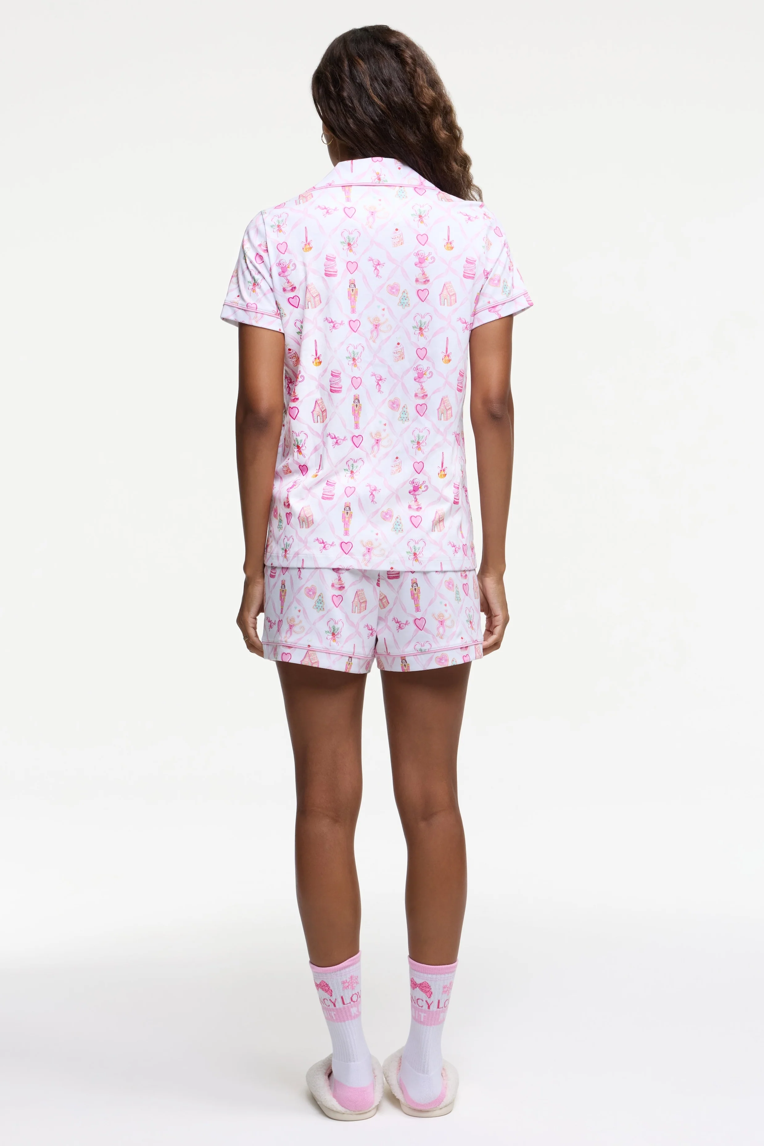 Sugarplum Lattice Polo Pajamas - Image 5