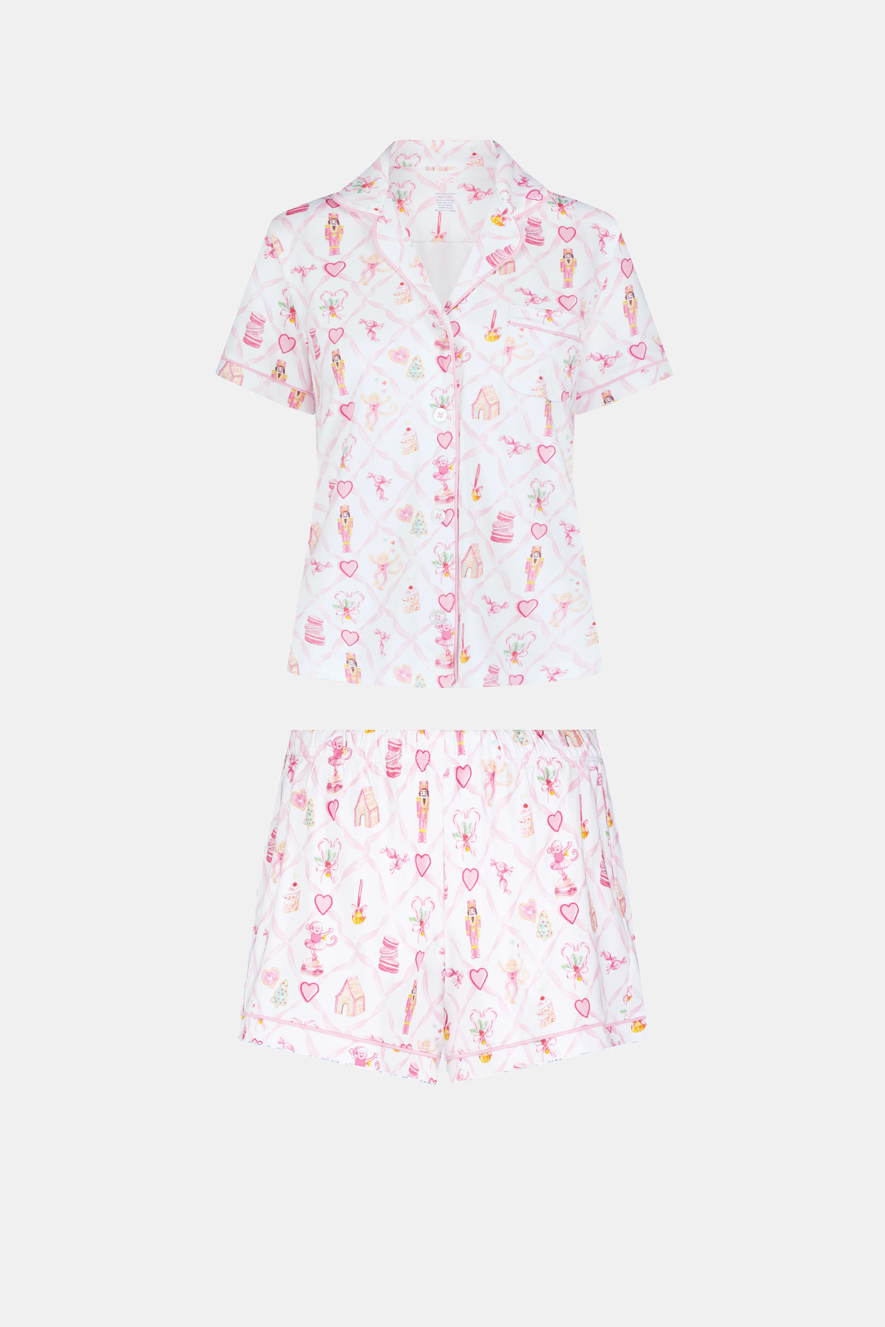 Sugarplum Lattice Polo Pajamas - Image 6